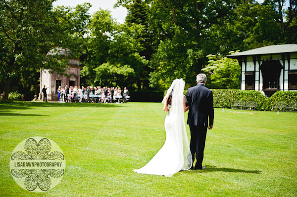  Outdoor wedding ceremony Lamrer tree gardens 