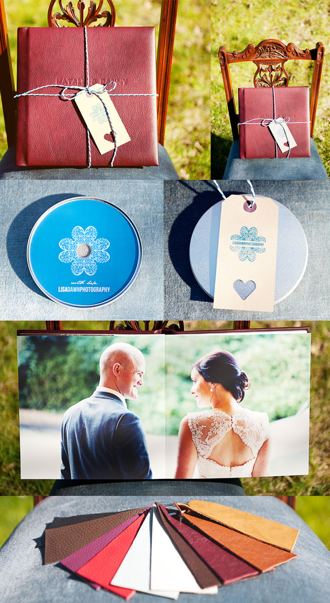 Vintage Leather Wedding Album