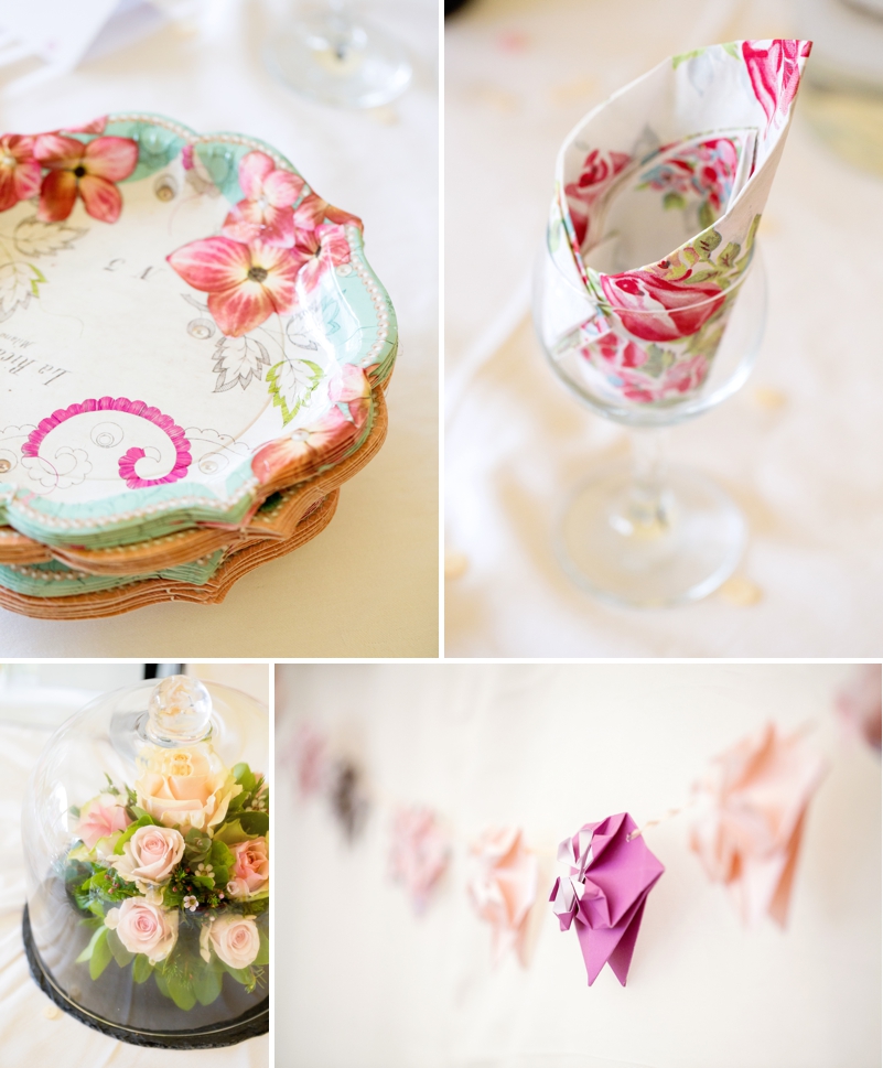  Pink wedding table decor 