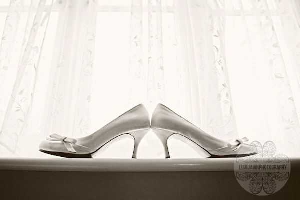 shoes in the window wedding