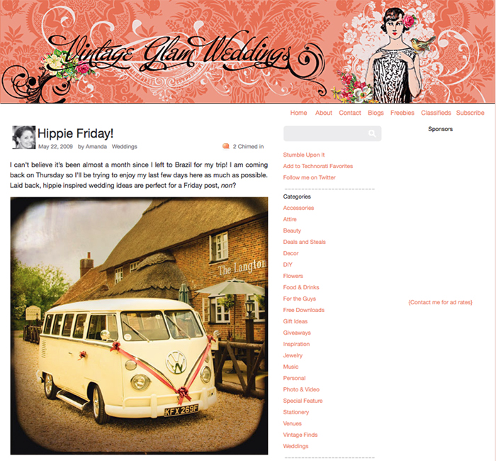 VW Camper Van, The Langton Arms