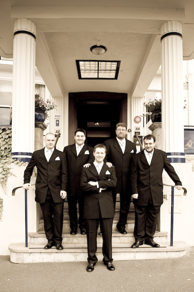 Groom, Best Man and Ushers, Bournemouth Hotel Groom, Best Man and Ushers, Bournemouth Hotel