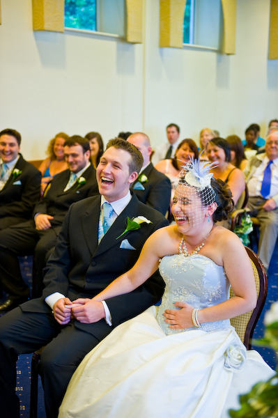 Laughter during the ceremony Laughter during the ceremony