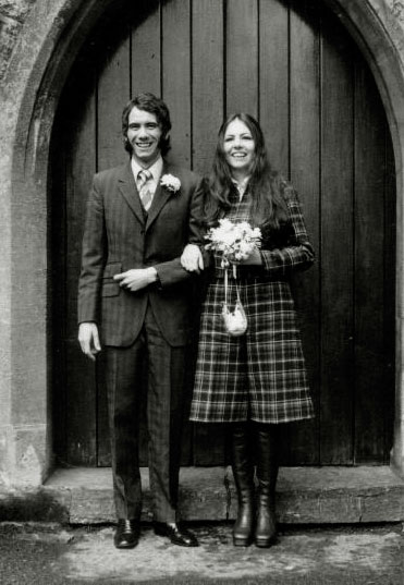 1972 Seventies Wedding Fashion Cardiff, UK