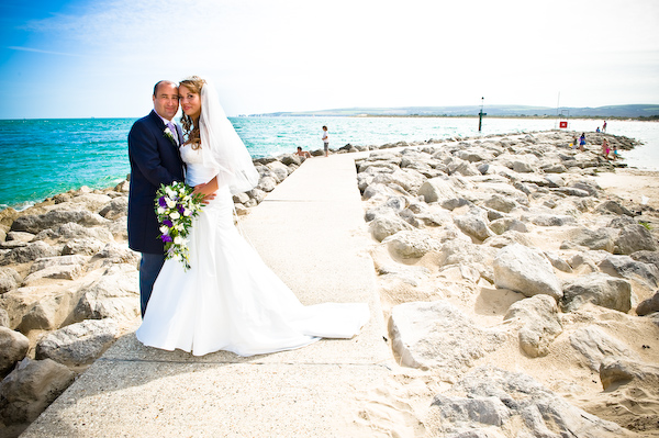 Bride and Groom by the Sea!
