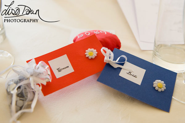 Football Team Coloured Place Cards