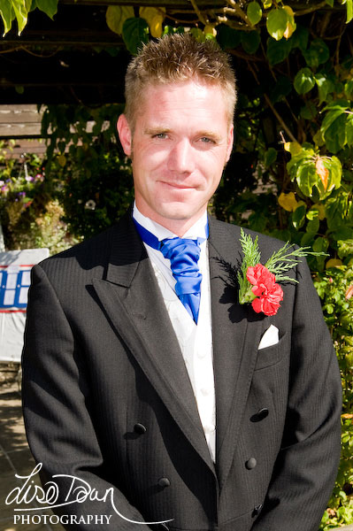 Clint with Chelsea Blue Cravat