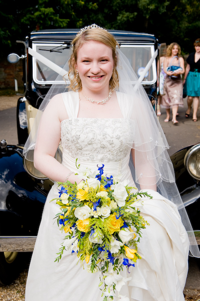 Bride, Charlotte with Bouquet
