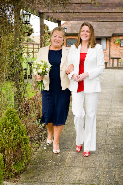 Walking to the Ceremony Room