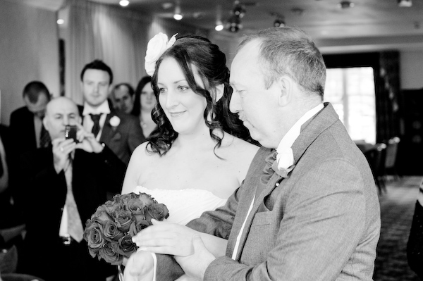 Father of the Bride gives Rachel away Father of the Bride gives Rachel away
