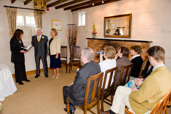 Wedding ceremony, The Langton Arms