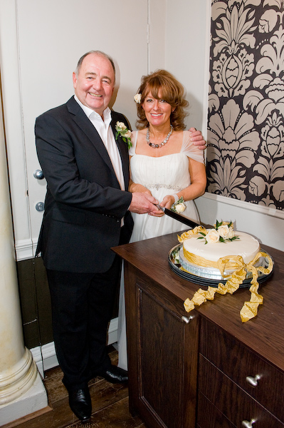 Cutting the cake