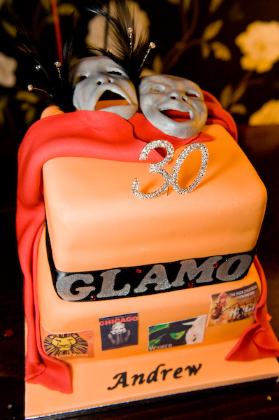 Musical themed celebration cake