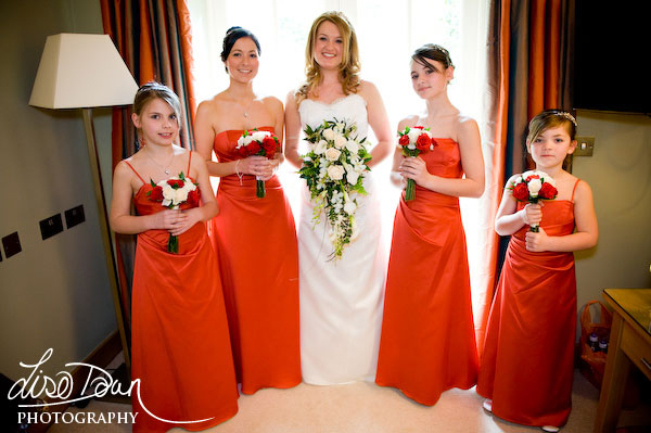 Bride with Bridesmaids Bride with Bridesmaids