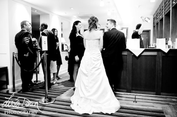 Bride and Groom at the bar Bride and Groom at the bar