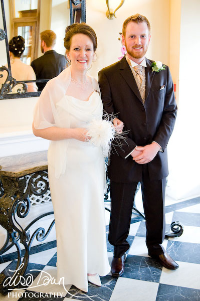 Bride with her son