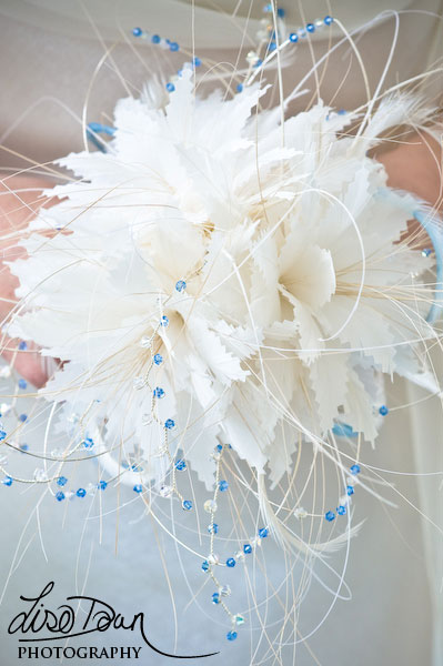 Handmade White feather Bouquet