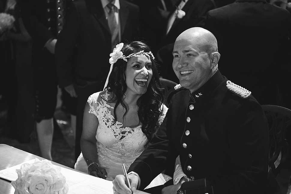 signing the register