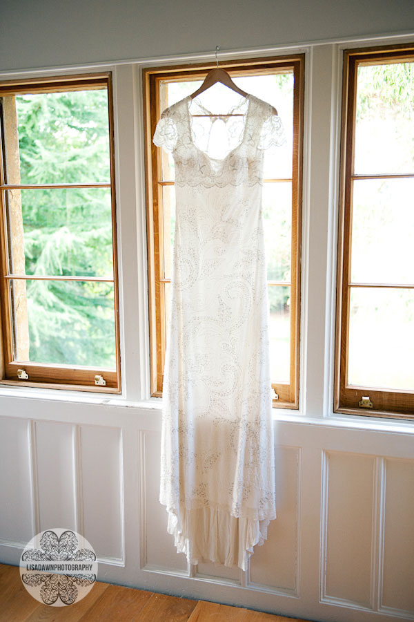 Beaded wedding dress