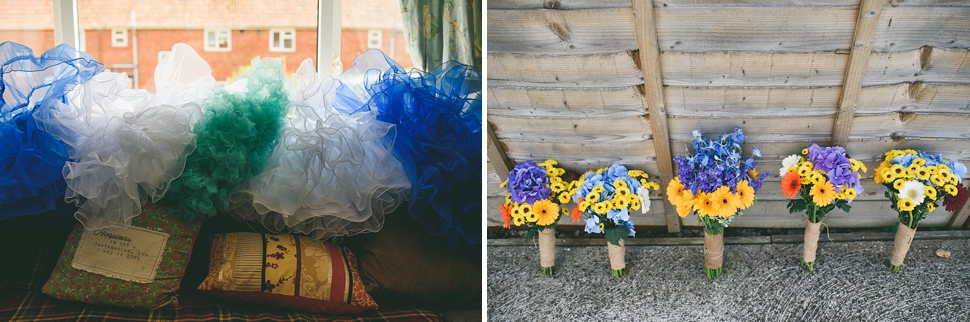 Colourful fifties wedding