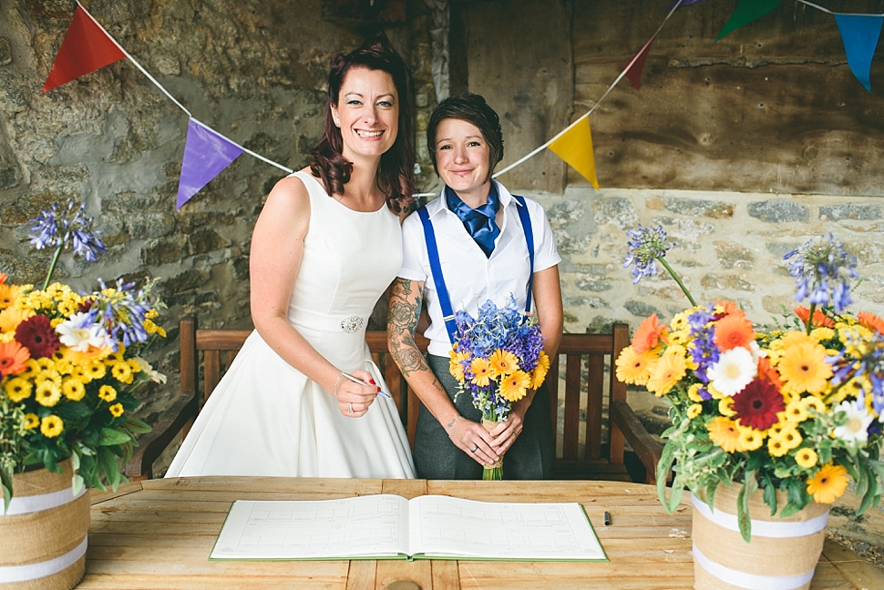 rainbow wedding