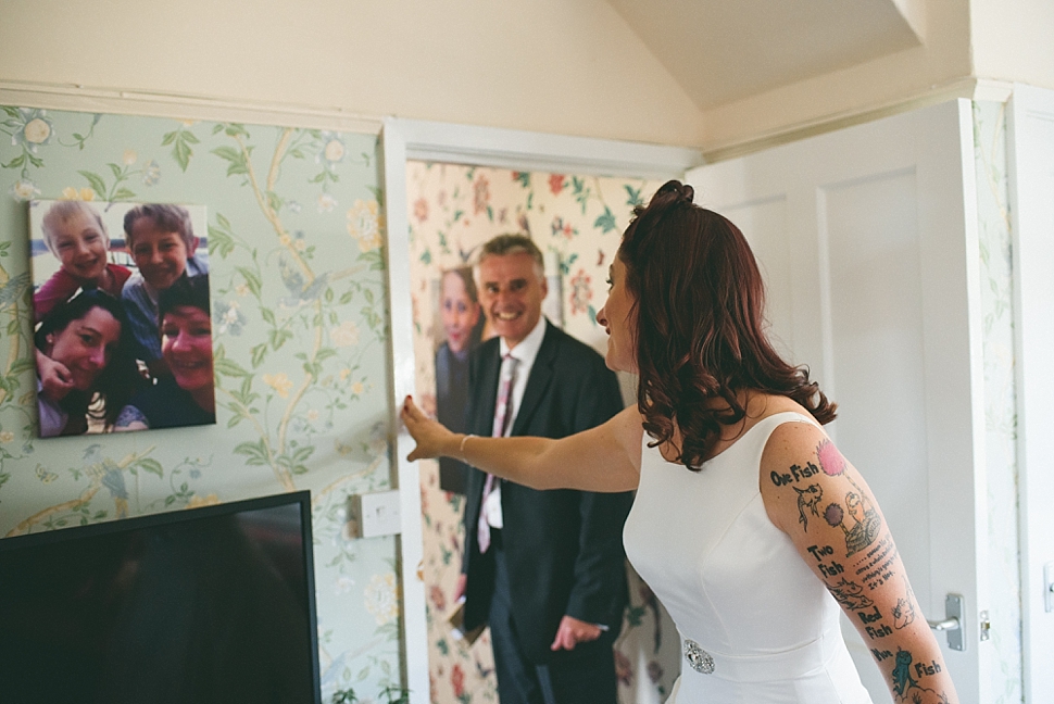 Tattooed bride