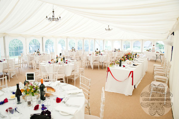 Marquee wedding sherborne castle