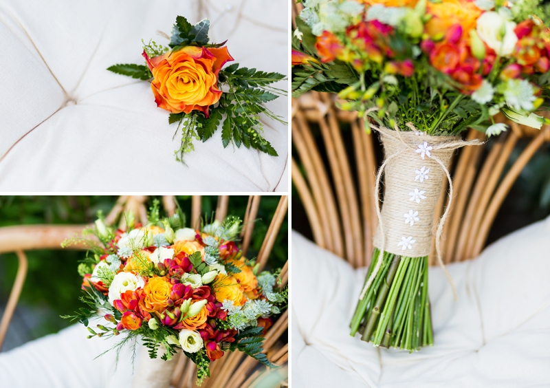 Orange Wedding Bouquet