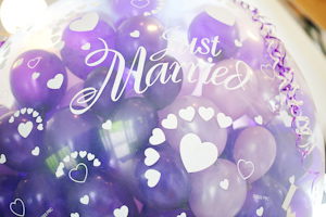 purple balloons