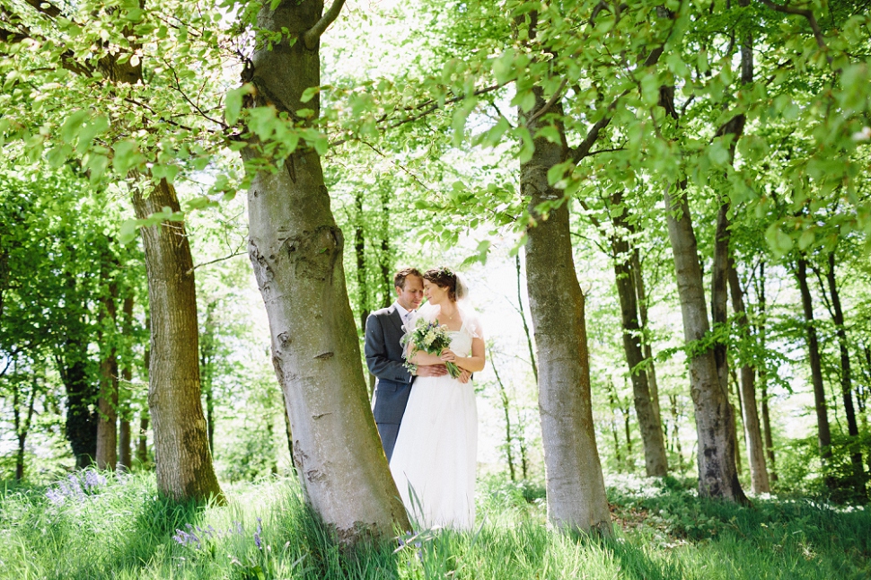woodland wedding photo