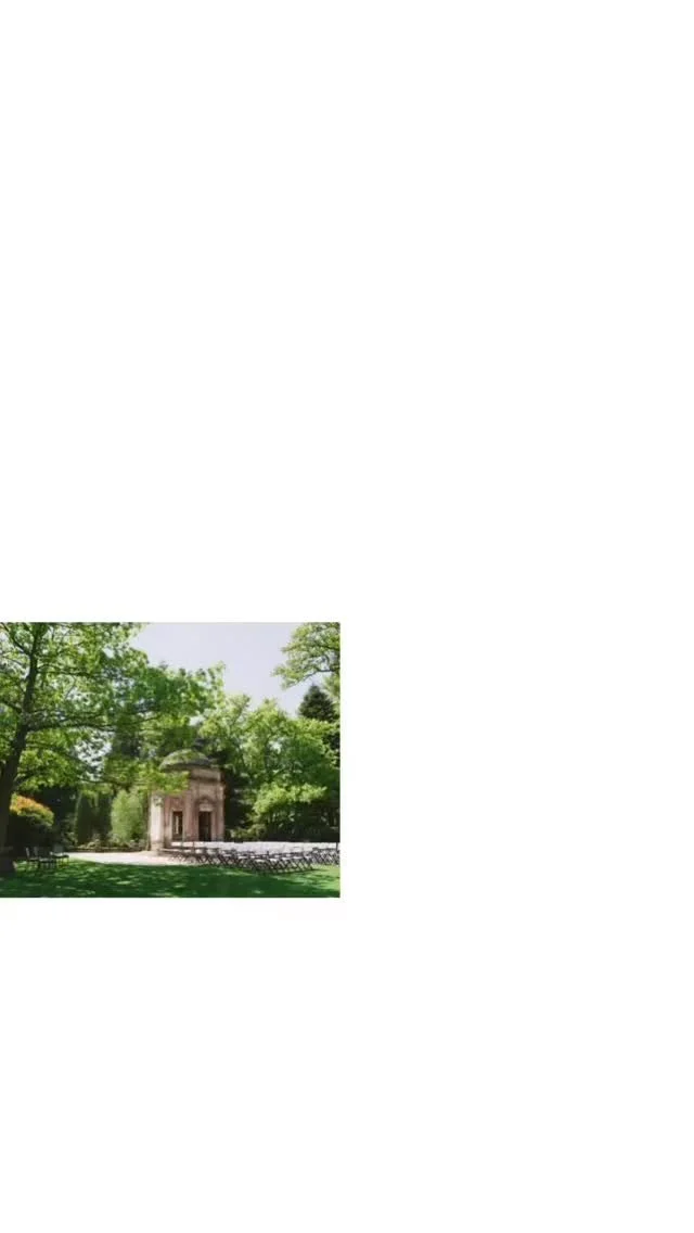 Wedding venue garden detail